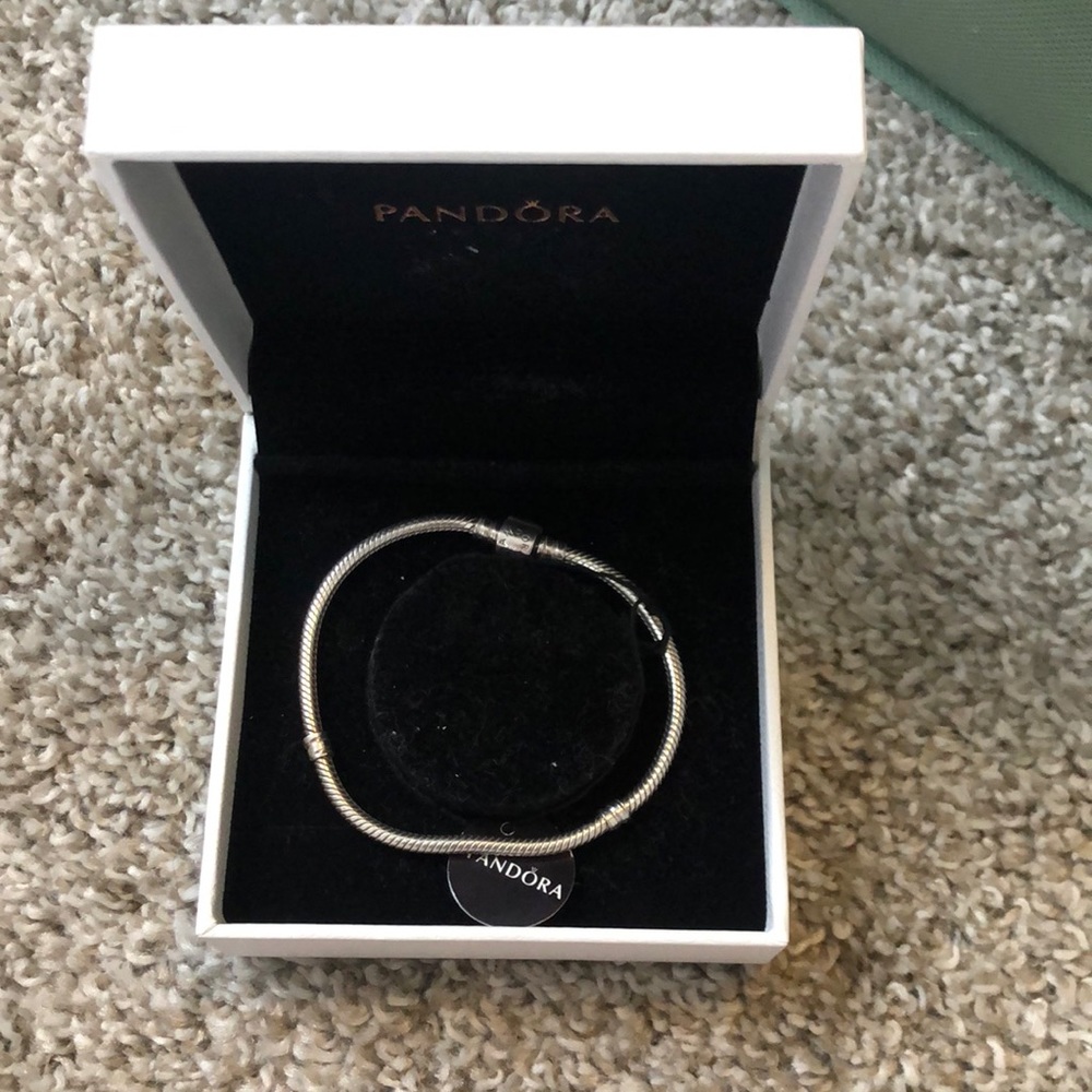 Pandora Moments Barrel Clasp Snake Chain Bracelet